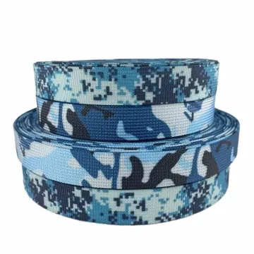 Heat Transfer Polyester Camouflage Webbing  For Garments Shoes Bags Luggage