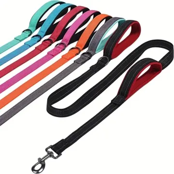 Customized Big Metal Buckle Custom Printed Logo Tactical Collar Cat Dog Pet Reflective Dog Leashes