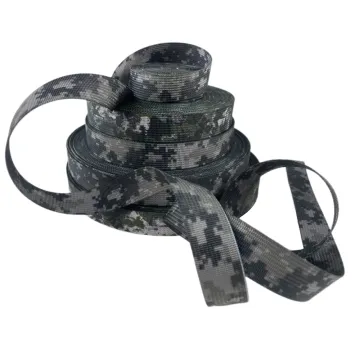 Camouflage Mil-Spec Digital Pattern Polyester Webbing
