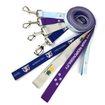 Wholesale Flat Polyester Climbing Custom Printed Pet Dog Leash